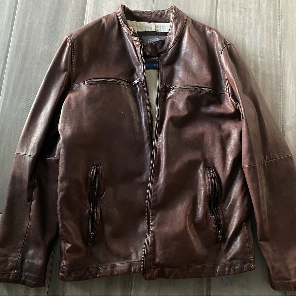 Vince Camuto Brown Leather Jacket